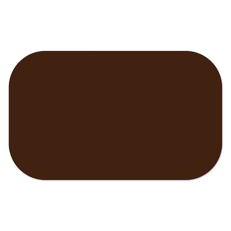 Ergomat 3inx6in DuraStripe Xtreme Rounded Strip Brown, 50PK DSX-STRIP-3x6R-BR-KIT